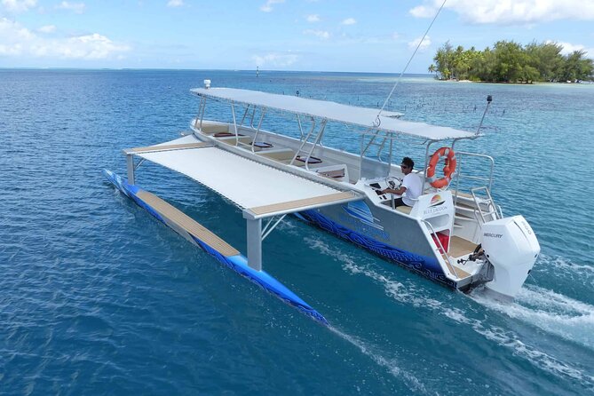 Apetahi day trip around Raiatea on a modern outrigger canoe - Snorkeling at Nao Nao’s coral garden