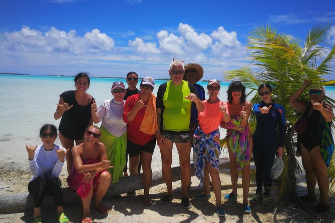 BLUE LAGOON | Eco-tour | Snorkeling Avatoru | Secret Green Lagoon - The local lunch on the motu
