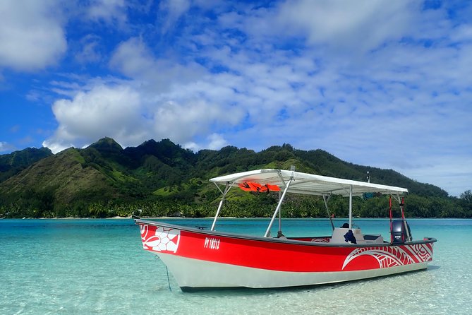 Boat tour 1/2 day Excursion in the lagoon of Moorea - Meeting at Opunohu and getting ready