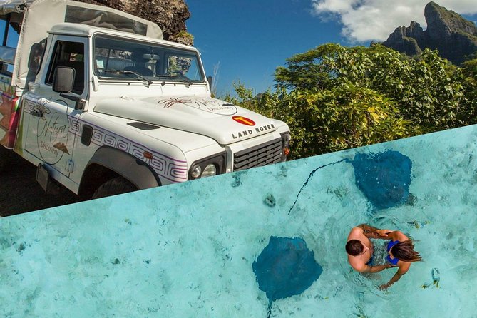 Bora Bora 4WD Tour & Eco Shark & Ray Snorkel Cruise - The 4WD ride from Vaitape to the hills