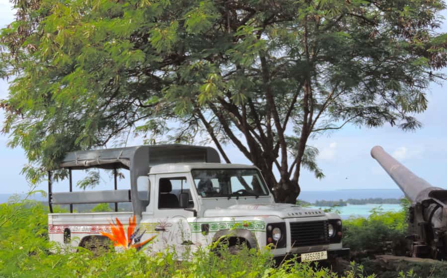 Bora Bora Adventure Day: 4X4 and Jet Ski with Lunch - The plantation stop: coconut, color, and local craft
