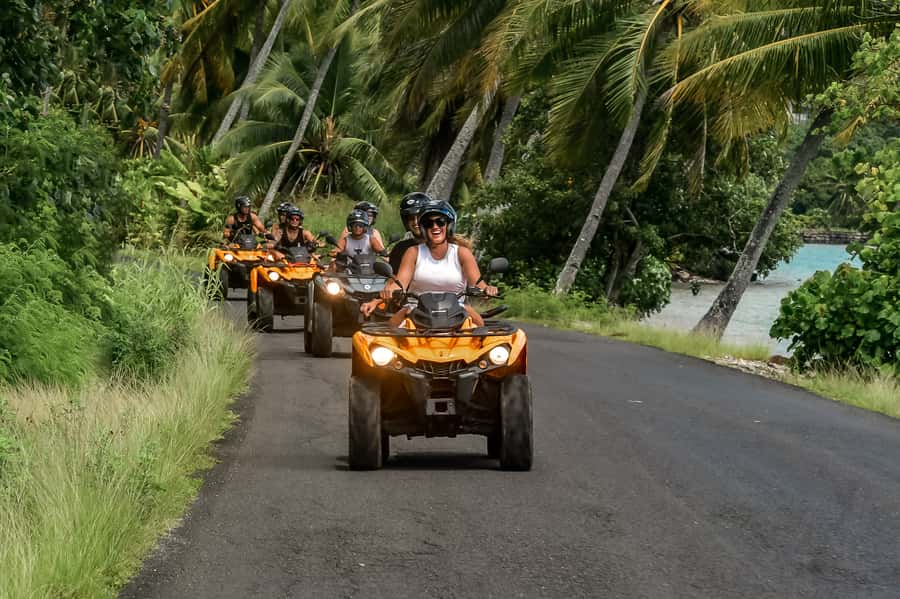 Bora Bora: Combo ATV & Jet Ski Day Trip with Polynesian BBQ - Noon switch to jet skis and the lagoon