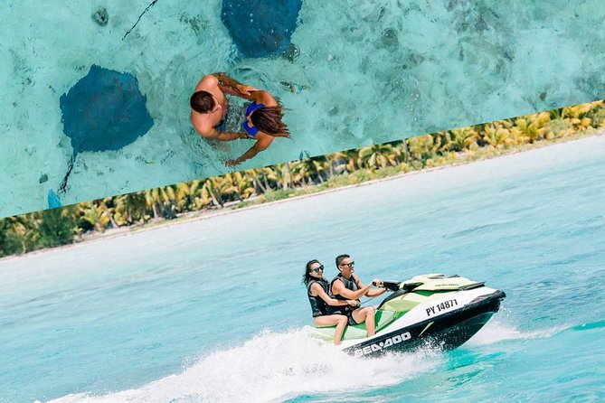 Bora Bora Jet Ski Tour, & Eco Shark / Ray Snorkel Cruise - The morning Jet Ski ride around Bora Bora