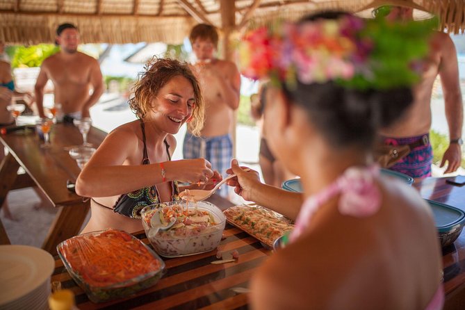 Bora Bora Snorkel Cruise by Polynesian Outrigger Canoe with BBQ Island Lunch - Lunch on a private motu