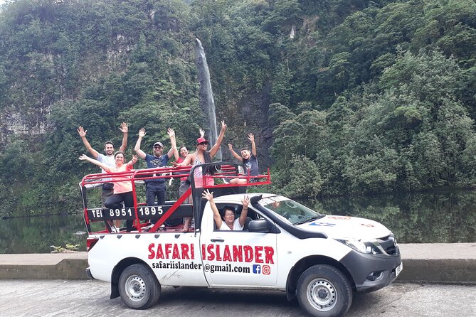 Crossing Island of Tahiti 4x4 Mountain, Waterfall, River, Basins - The 4x4 ride across the central crater