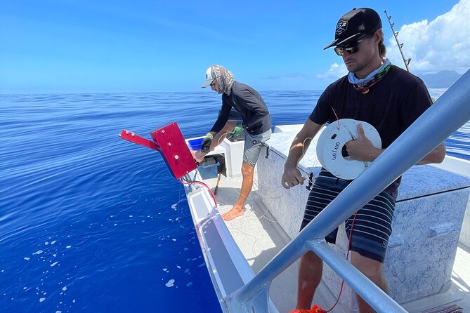 DEEP SEA FISHING 1/2 day (private group) - Four hours searching for Tahiti’s big fish