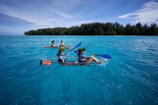 Eco guided excursion to the lagoon of Moorea in transparent kayak 1/2 day morning - Practical limits you should take seriously