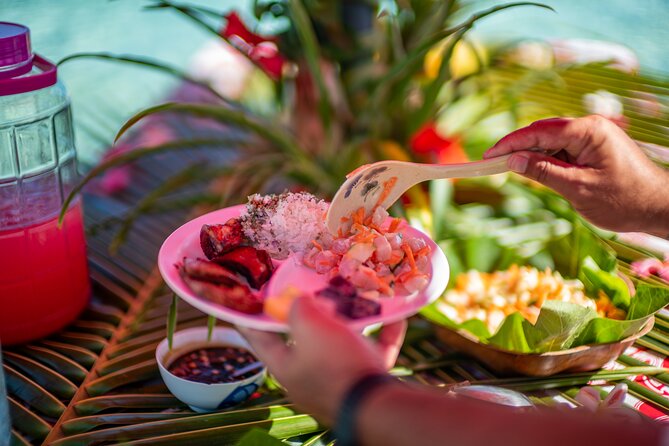 French Polynesia Snorkeling and 4X4 Adventure Tour with Buffet - A local buffet on Motu Fanfan