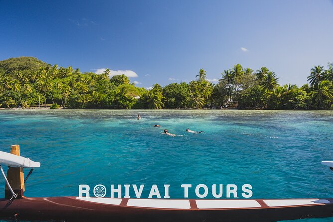 Full-day Lagoon Safari Tour with Lunch in Bora Bora - Shared tour - The guides make the shared boat work