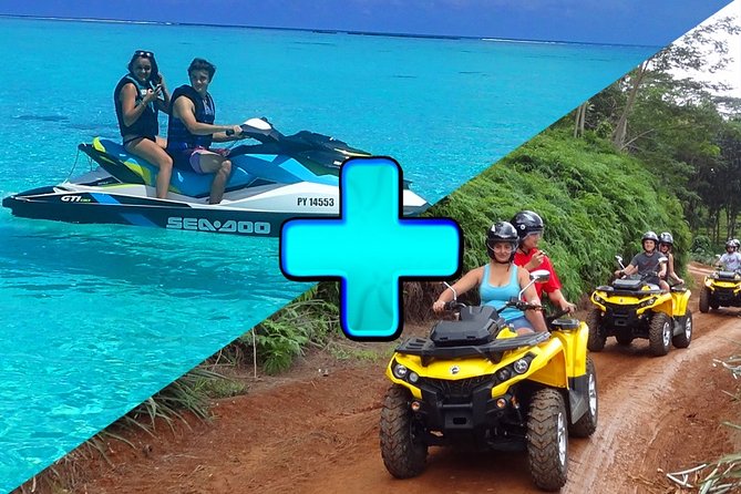 Grand Magic Combo Jetski 3h00 + Quad 3h30 - 8:30 a.m. at the Moorea Activities Center