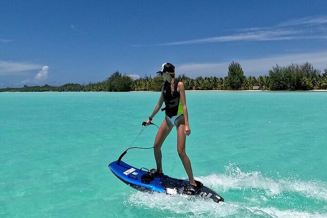 JetSurf Private Riding Lessons in Bora Bora - Your first minutes aboard the private pontoon