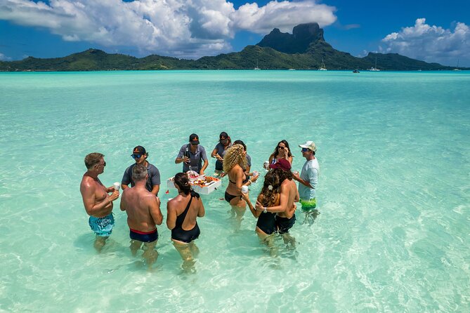 LUXURY Catamaran Bora Bora : Sailing, Snorkeling & Floating Bar - The morning transfer to the catamaran