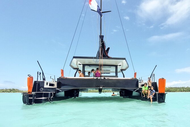 LUXURY PRIVATE Catamaran Bora Bora : Full-Day Trip - Mount Otemanu views and the reef edge