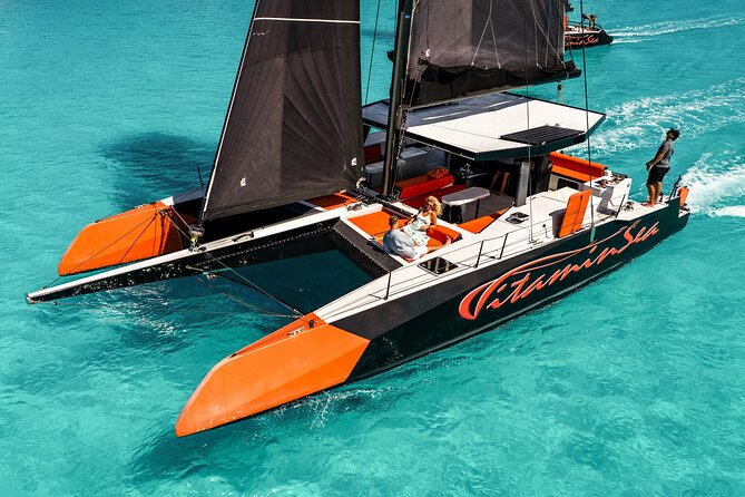 LUXURY PRIVATE Catamaran Bora Bora : Full-Day Trip - Setting sail aboard Vitamin Sea II