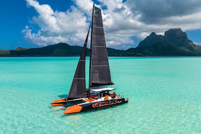 LUXURY PRIVATE Catamaran Bora Bora : Half-Day Trip - Setting sail on Vitamin Sea at 9:00 am