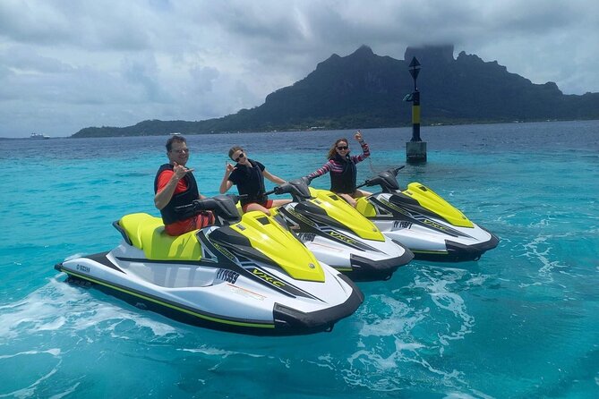 Maitai Tours Self-Drive Bora Bora Jet Ski Tour - The second part of the ride: open water, reef views, and island scenery