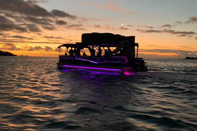 Moorea Sunset Boat Tour - Drinks, fruit, and a relaxed boat atmosphere