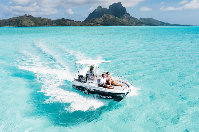 Private Boat Rental on Cap Camarat 17ft - Cruising past Bora Bora’s island views