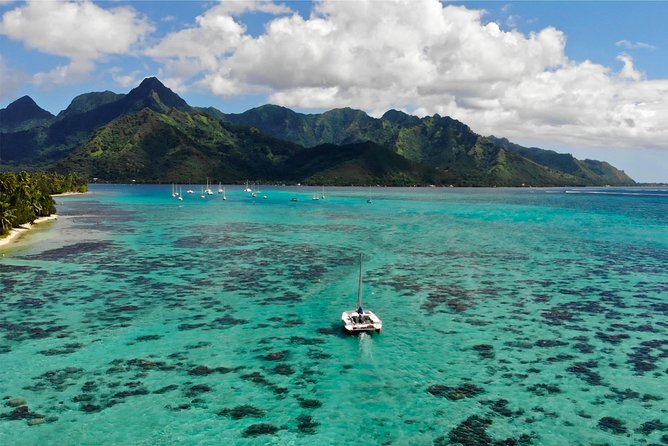 PRIVATE Full Day Tour : Moorea Snorkeling & Sailing on a Catamaran named Taboo - Sailing beyond Moorea’s reef