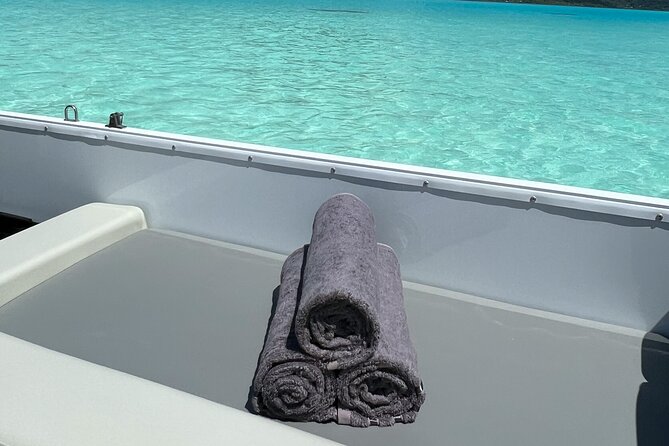 Private Lagoon Tour on a Prestigious Pontoon Boat in Bora Bora - Meeting in Vaitape and handling the day