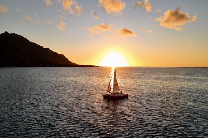 PRIVATE Sunset Cruise : Moorea Sailing on a Catamaran named Taboo - From your accommodation to Cook’s Bay