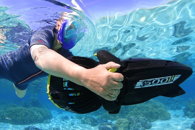 Sea Scooter Jet snorkeling "Moorea Reef Adventure" - Second reef stop: rays, fish, and the lagoon drop-off