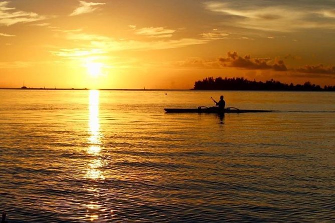 SHARED SUNSET LAGOON CRUISE - Bora Bora Cultural Lagoon Tour - Cruising toward Bora Bora’s western sunset