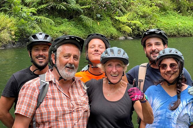 Tahiti excursion adventure circuit MTB MTB E-Bike private valley - Riding the Titaaviri Valley track