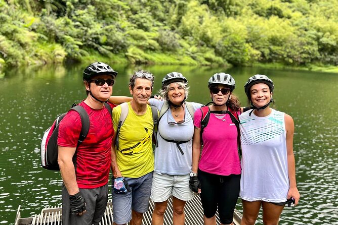 Tahiti excursion adventure circuit MTB MTB E-Bike private valley - Pickup from Papeete and a private group of four