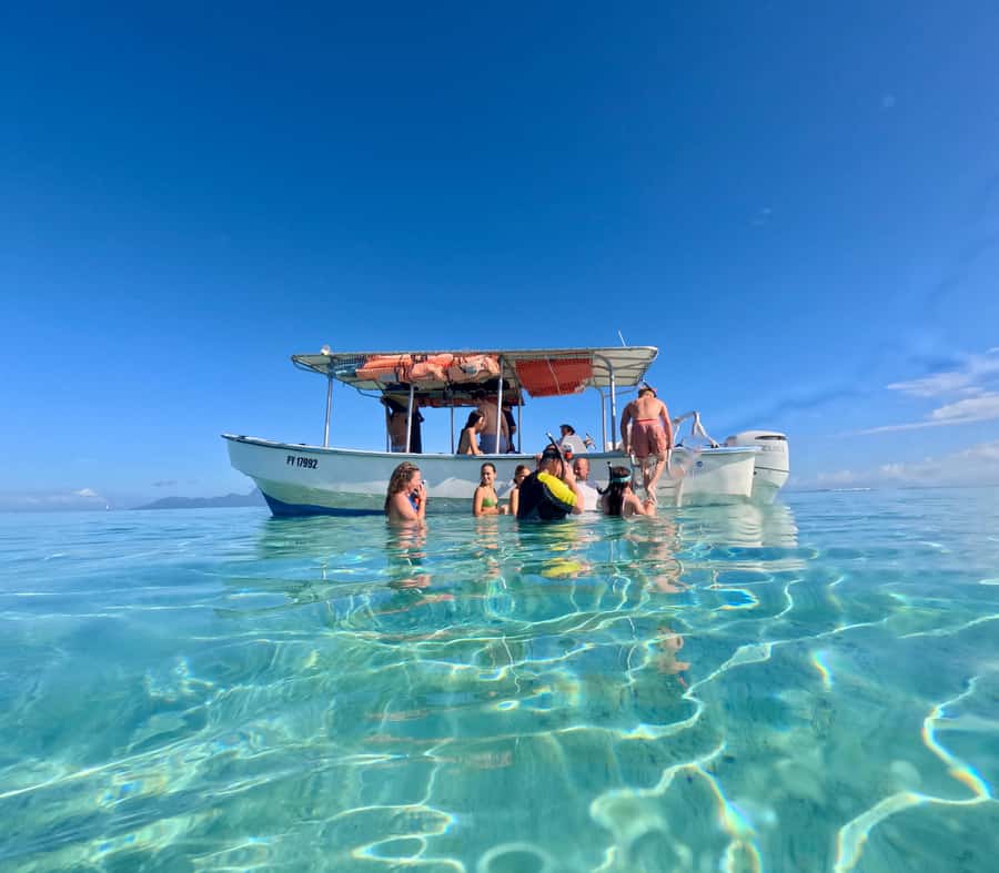 Tahiti island: 5 hours Snorkeling Picnic - The white sandbank and the Polynesian lunch