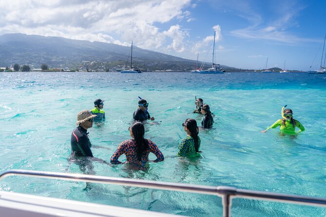 Tahiti Lagoon Snorkeling and Lunch Boat Tour (6 pax max) - Pausing at Taapuna’s famous wave