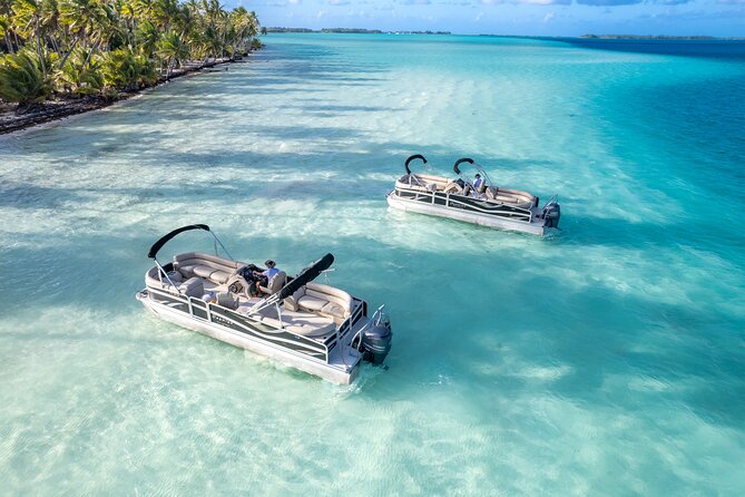 Toa Boat Bora Bora Private Lagoon tour On Majestic Pontoon Boat - Drinks, Fruit, and the Need to Confirm the Details