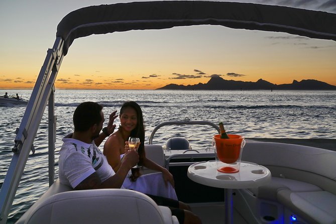 Toa Boat Bora Bora Private Sunset On Majestic Pontoon Boat - A private sunset on Bora Bora’s lagoon