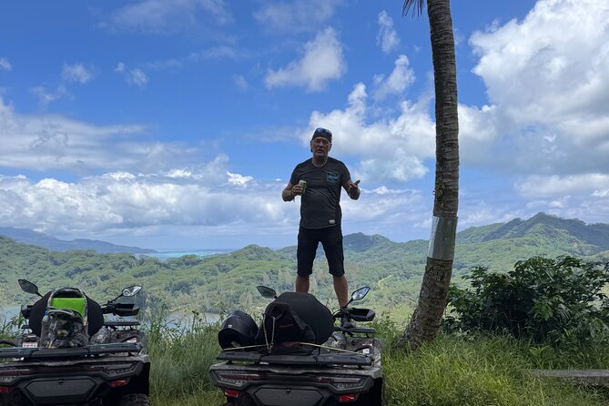 Trip to the heart of Tahaa Safari Mountains in Quad / ATV - Hipu’s reserved trail and the first big views