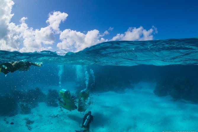 Underwater Scooter - Getting used to the underwater scooter