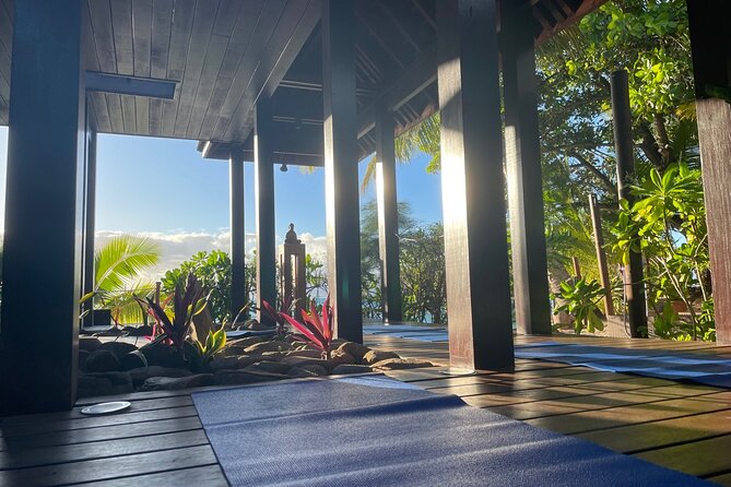 Yoga at sunrise at Sofitel Moorea, overlooking Tahiti - Cindy’s teaching style and the small-group advantage