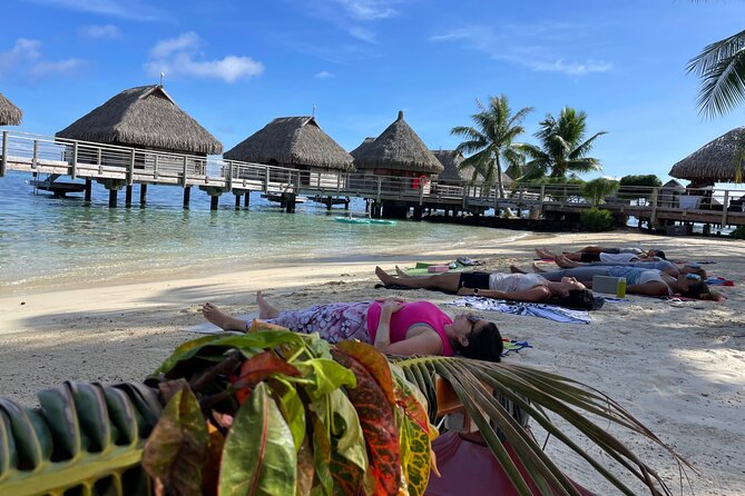Yoga on the paradise beach of Manava Moorea - Why the views matter, and where they may not